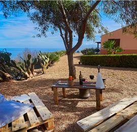 2 bedroom villa with infinity pool near Scopollo, sleeps 4